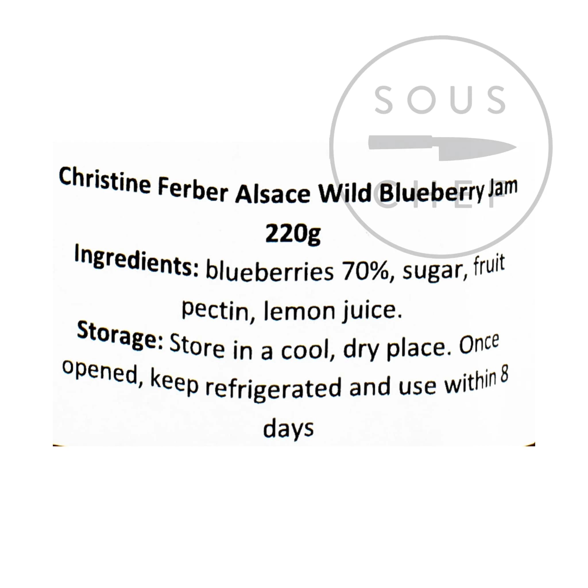 Christine Ferber Alsace Wild Blueberry Jam 220g Ingredients 4 Christine Ferber Alsace Wild Blueberry Jam 220g Ingredients