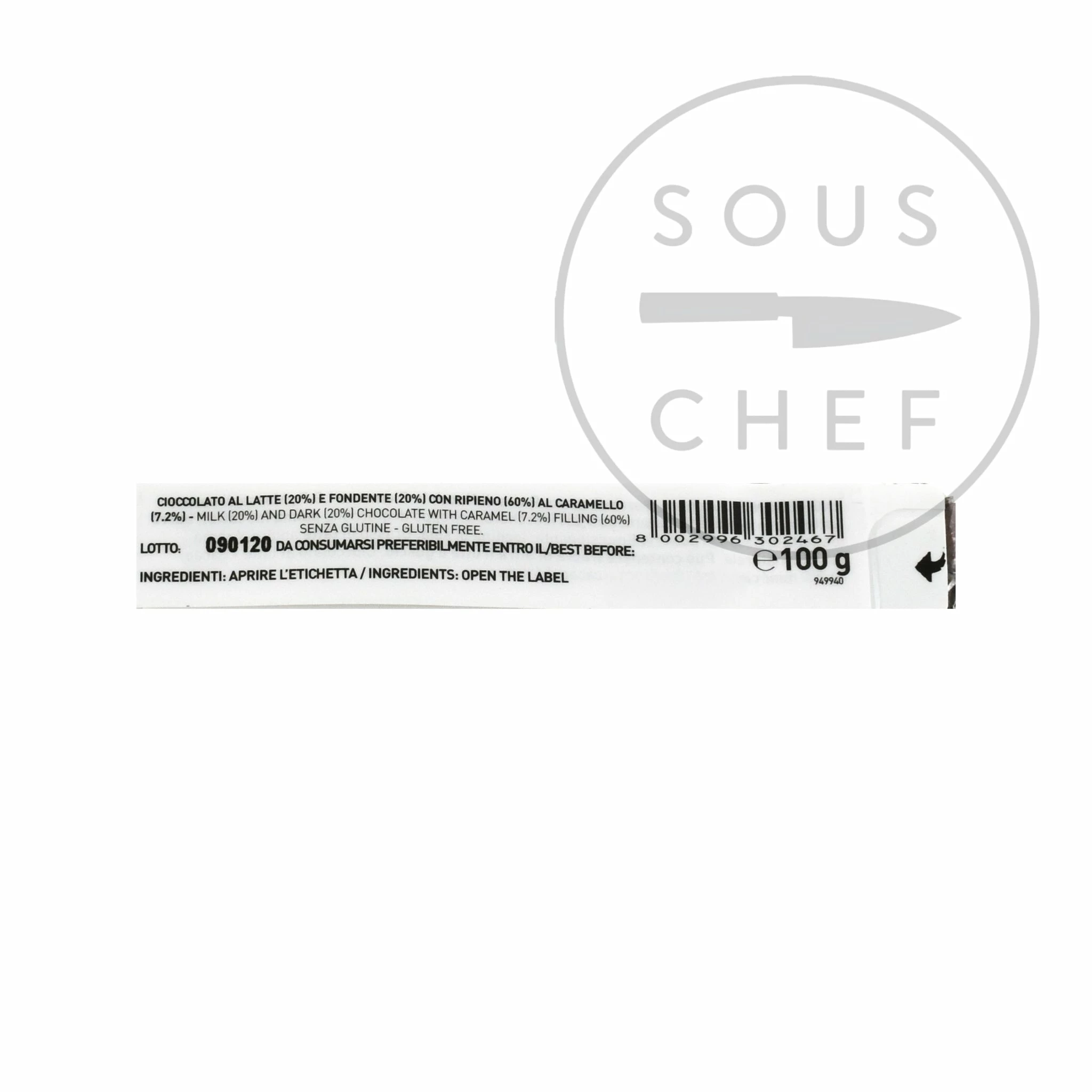 Ingredients Venchi Nougatine Chocolate Cigar 100g 4 Ingredients Venchi Nougatine Chocolate Cigar 100g