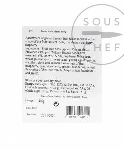 Ingredients Francois Doucet Traditional Glazed Fruit Jellies 400g