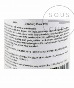 Sous Chef Francois Doucet White Choc & Strawberry Jelly Spheres 140g Ingredients 7 Sous Chef Francois Doucet White Choc & Strawberry Jelly Spheres 140g Ingredients