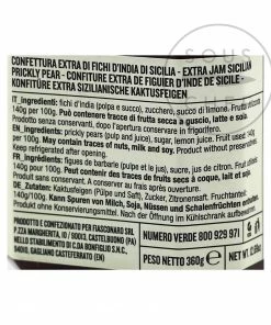Ingredients Fiasconaro Prickly Pear Jam 360g
