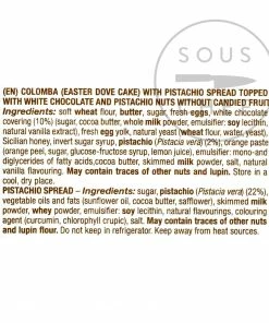 Snacks, Confectionery & Cake Fiasconaro Pistachio & White Chocolate Colomba Gift Box 1kg