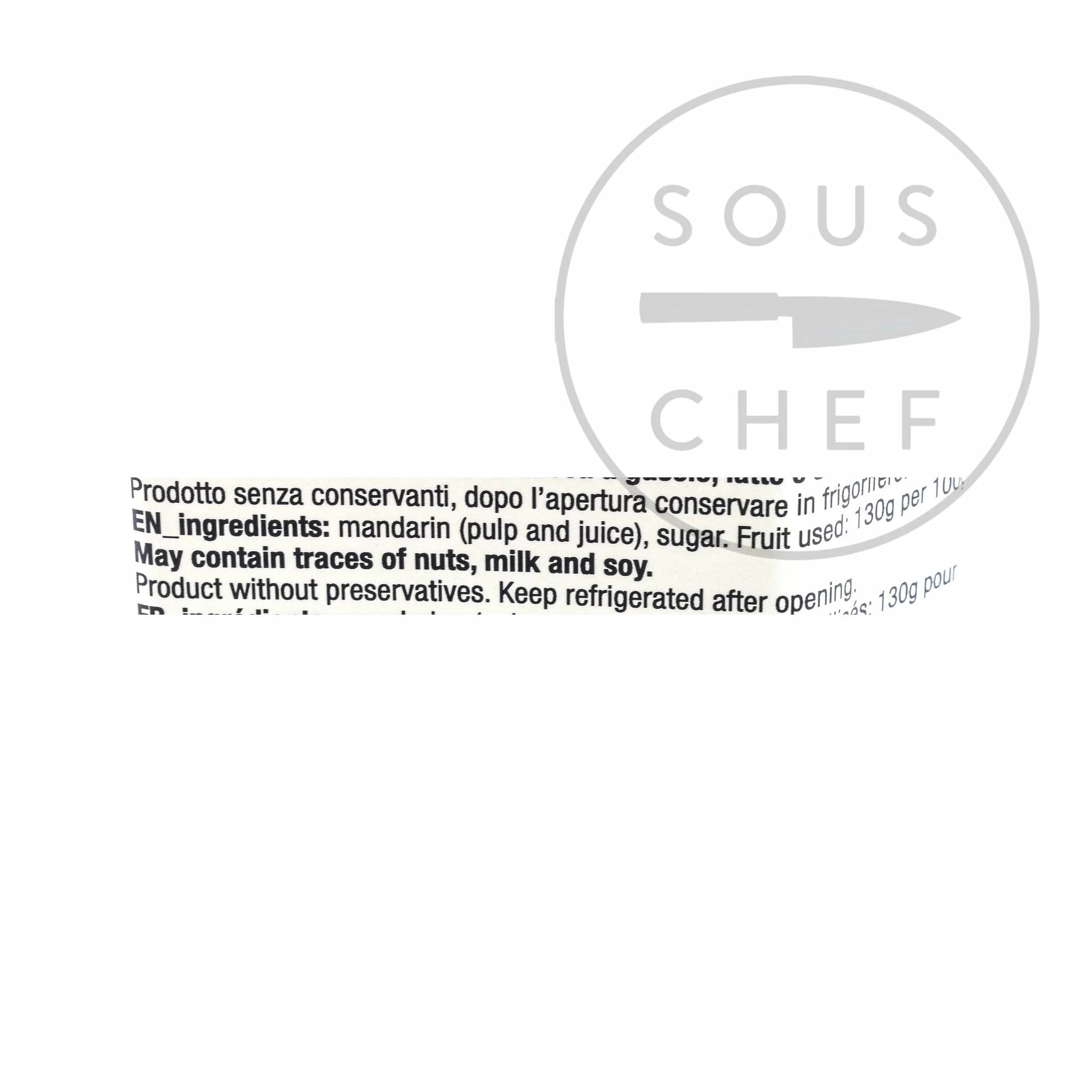 Ingredients Fiasconaro Mandarin Jam 360g 4 Ingredients Fiasconaro Mandarin Jam 360g