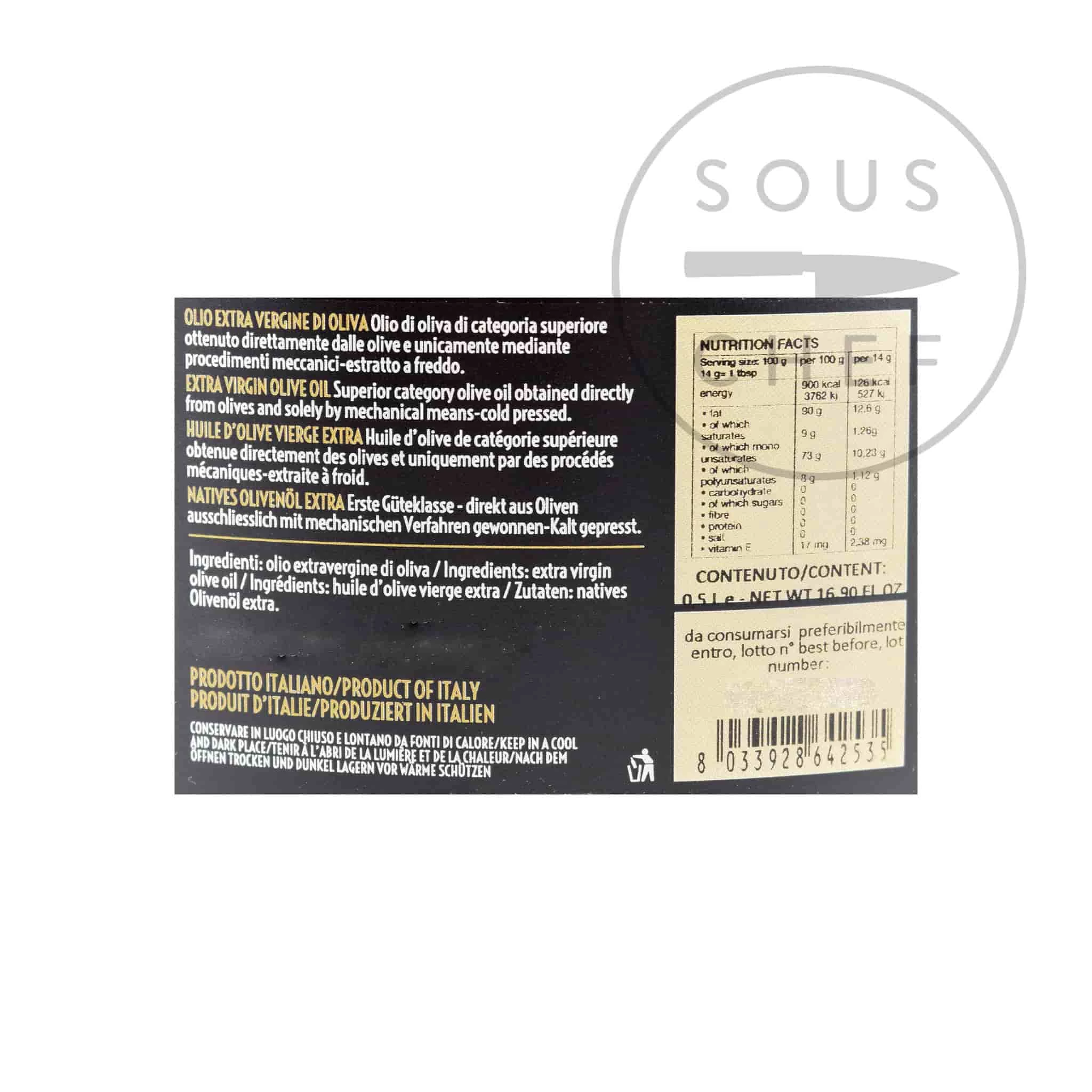 Frantoio Muraglia Grand Cru Limited Edition Ingredients 4 Frantoio Muraglia Grand Cru Limited Edition Ingredients