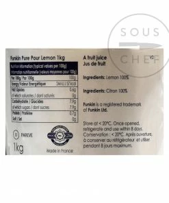 Funkin Lemon Juice 1kg 7 Funkin Lemon Juice 1kg