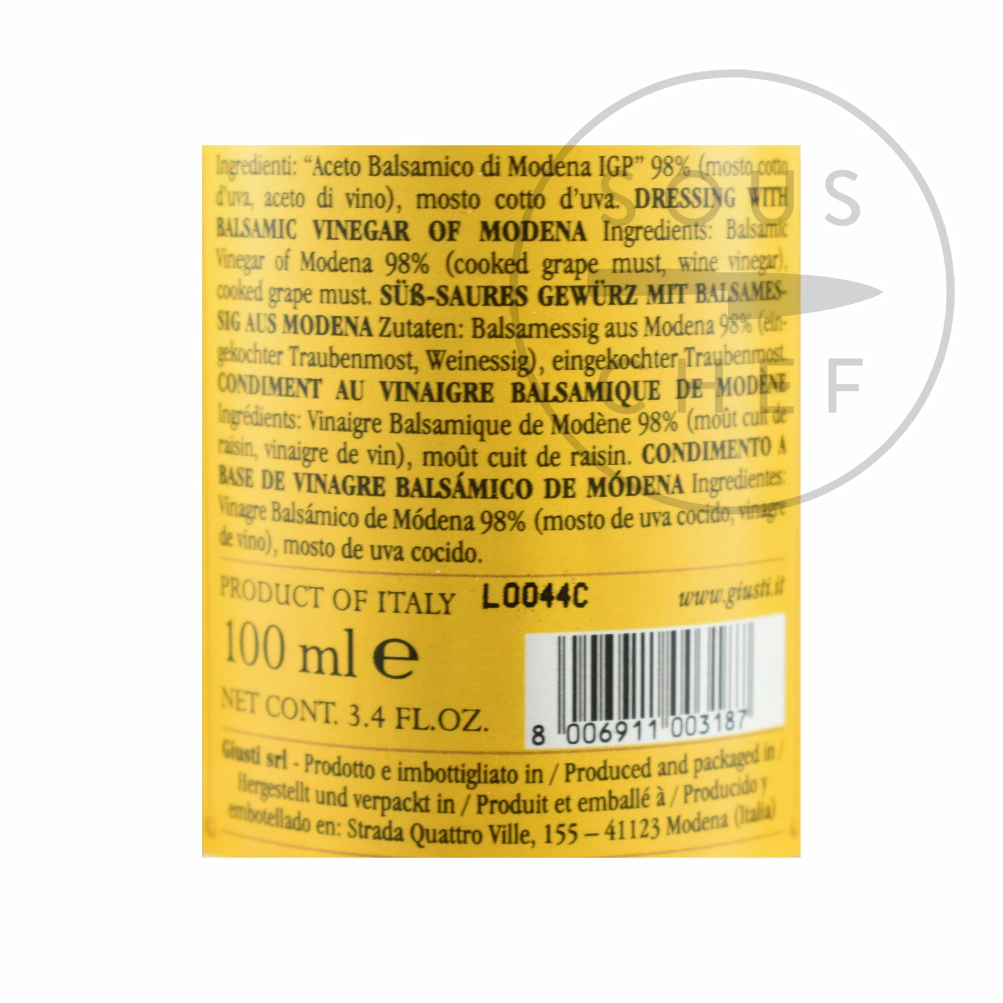 Ingredients Giuseppe Giusti Balsamic Vinegar Historical Collection In Wooden Casket 7 Ingredients Giuseppe Giusti Balsamic Vinegar Historical Collection In Wooden Casket