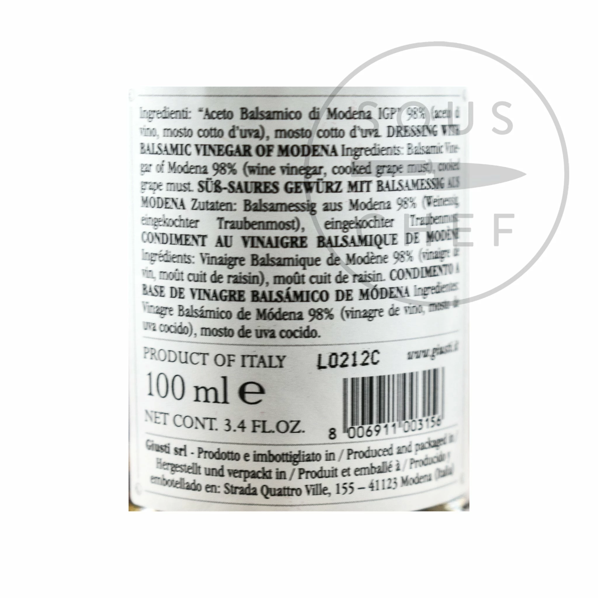 Ingredients Giuseppe Giusti Balsamic Vinegar Historical Collection In Wooden Casket 5 Ingredients Giuseppe Giusti Balsamic Vinegar Historical Collection In Wooden Casket