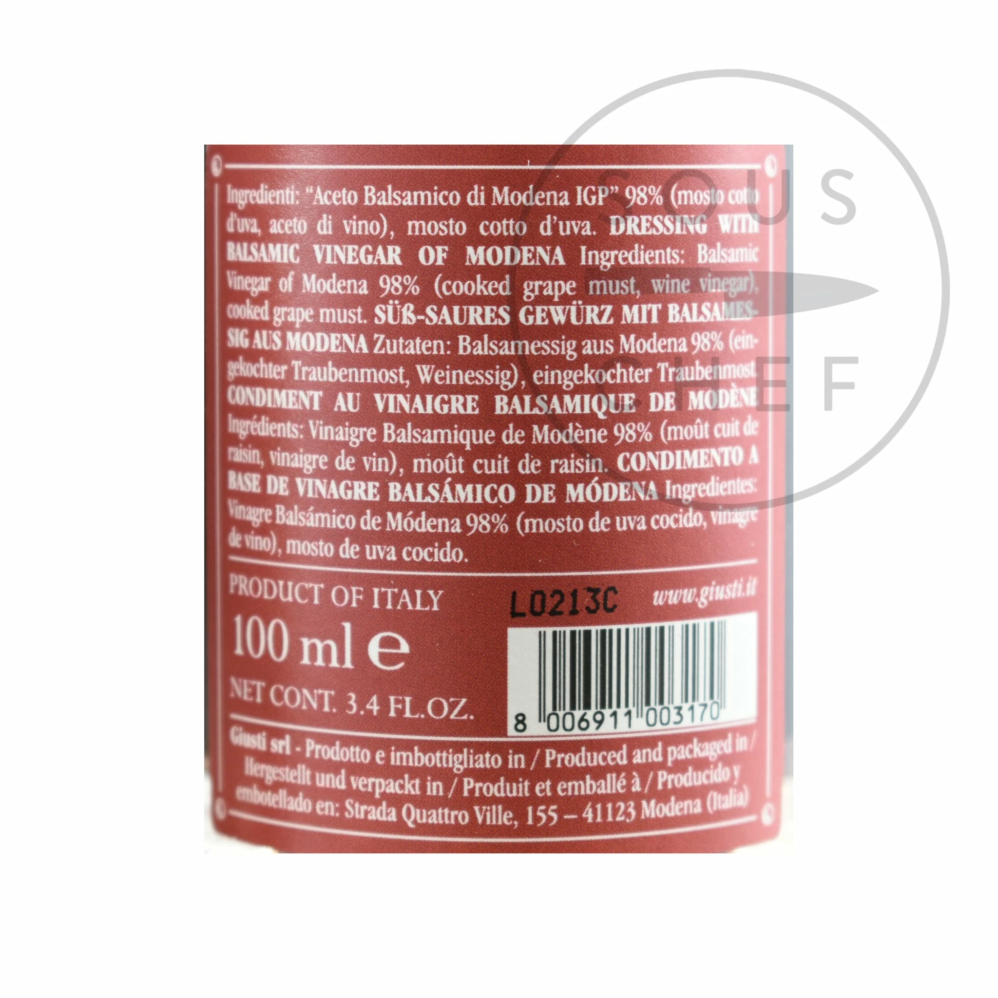 Ingredients Giuseppe Giusti Balsamic Vinegar Historical Collection In Wooden Casket 8 Ingredients Giuseppe Giusti Balsamic Vinegar Historical Collection In Wooden Casket