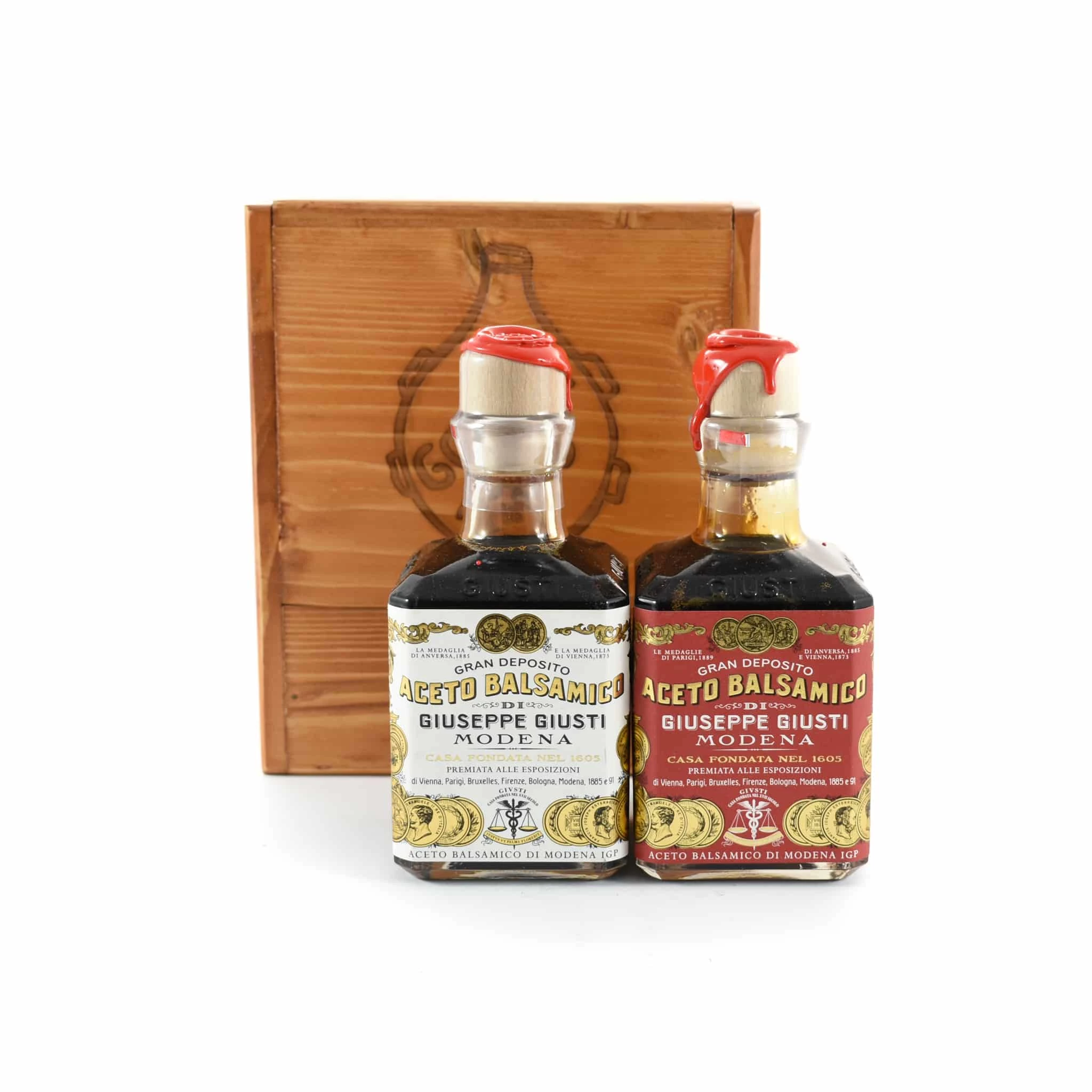 Ingredients Giuseppe Giusti Duetto Balsamic Vinegar Wooden Gift Box 3 Ingredients Giuseppe Giusti Duetto Balsamic Vinegar Wooden Gift Box