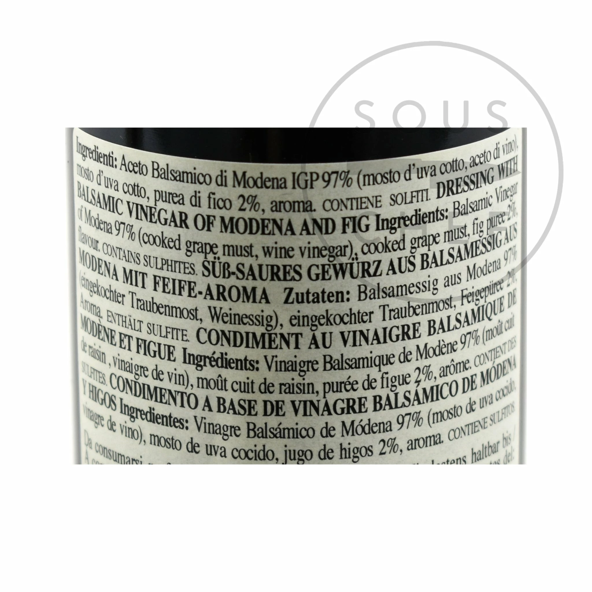 Ingredients Giuseppe Giusti Infused Balsamic Vinegar Collection - Truffle, Fig & Raspberry 5 Ingredients Giuseppe Giusti Infused Balsamic Vinegar Collection - Truffle, Fig & Raspberry