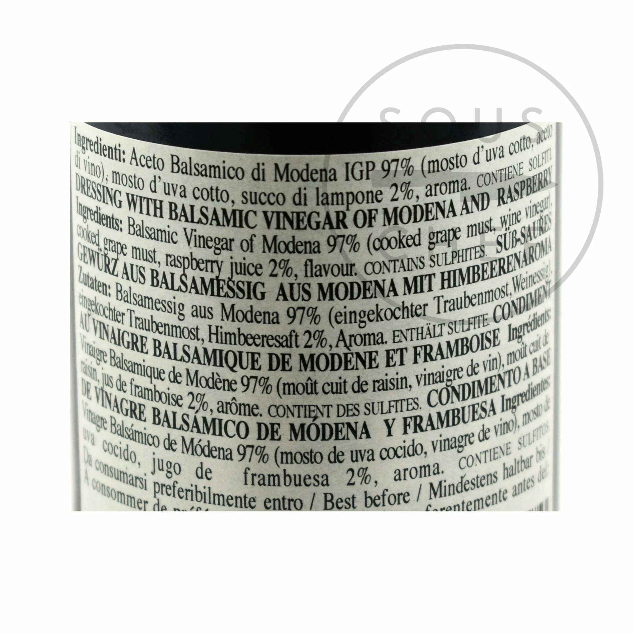 Ingredients Giuseppe Giusti Infused Balsamic Vinegar Collection - Truffle, Fig & Raspberry 4 Ingredients Giuseppe Giusti Infused Balsamic Vinegar Collection - Truffle, Fig & Raspberry
