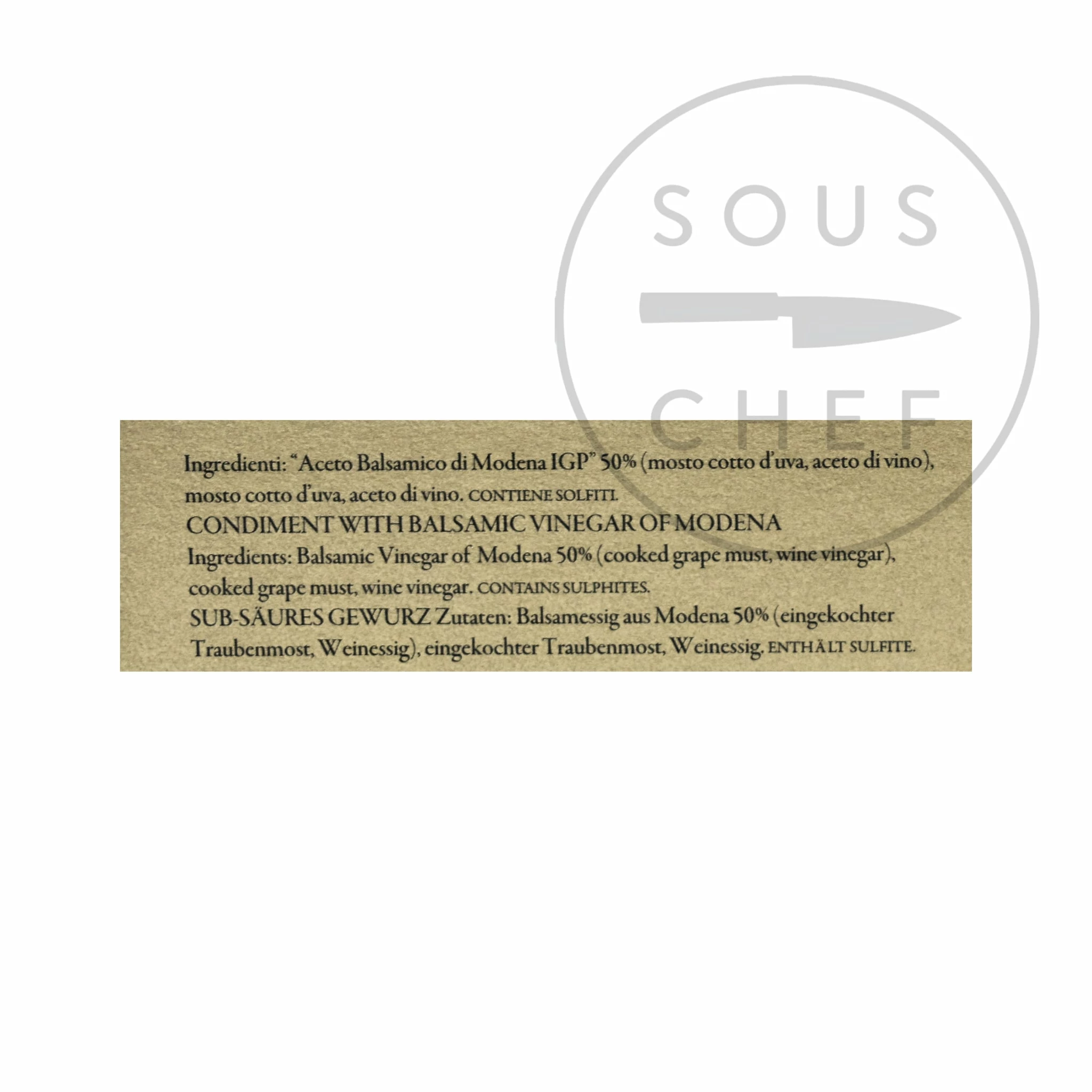 Giuseppe Giusti Single Wood Aged Balsamic Vinegar Collection Ingredients 4 Giuseppe Giusti Single Wood Aged Balsamic Vinegar Collection Ingredients