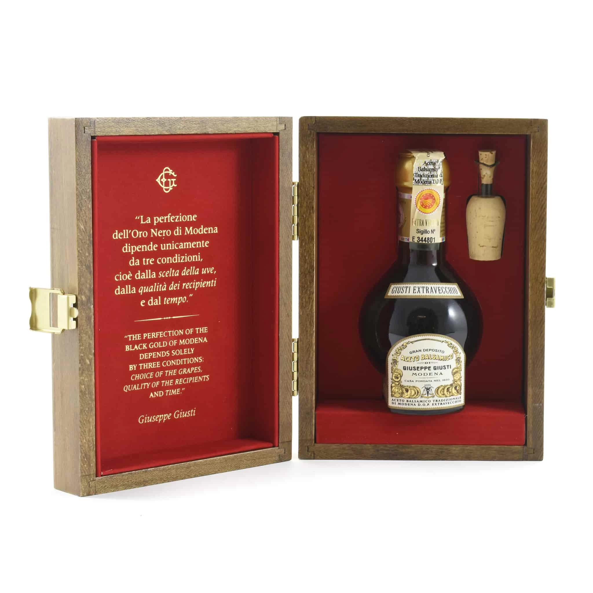 Ingredients Giuseppe Giusti Balsamic Vinegar Of Modena DOP - Extravecchio 25 Year Aged 3 Ingredients Giuseppe Giusti Balsamic Vinegar Of Modena DOP - Extravecchio 25 Year Aged