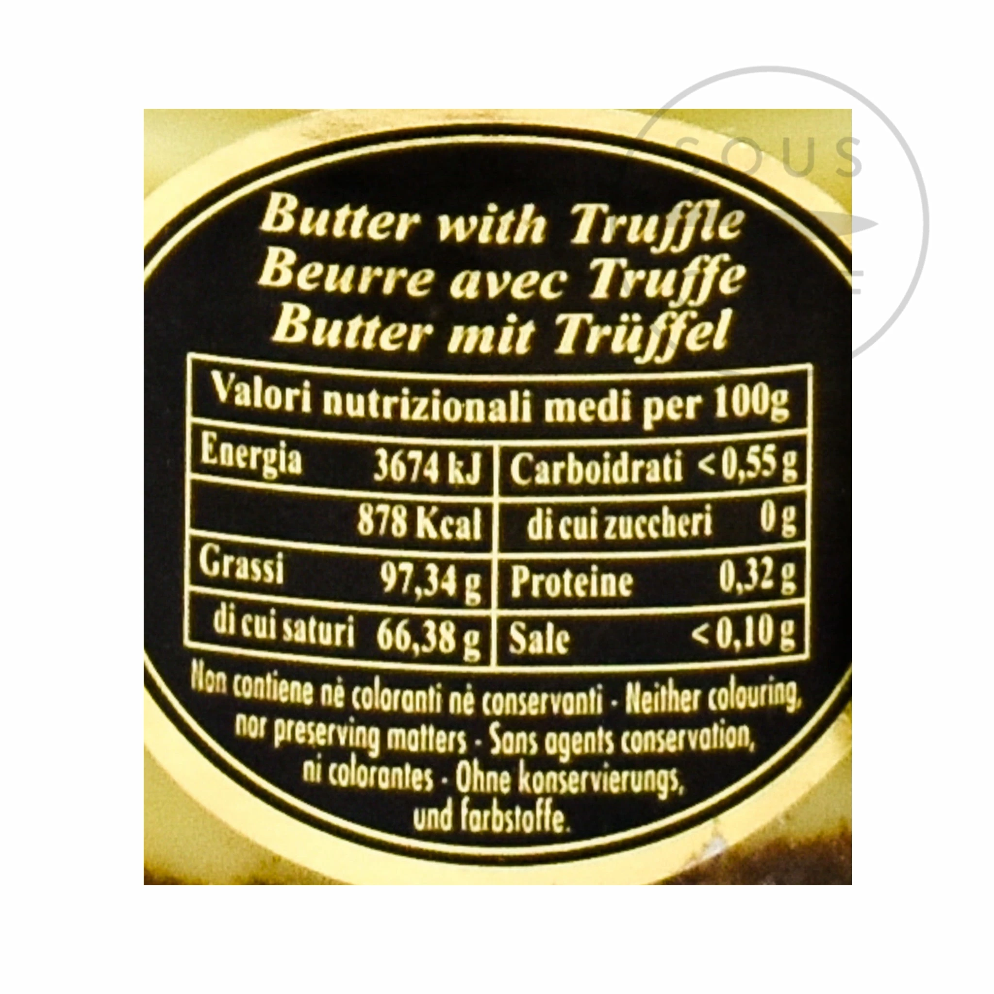 Marini Azzolini Truffle Butter 80g Ingredients 5 Marini Azzolini Truffle Butter 80g Ingredients
