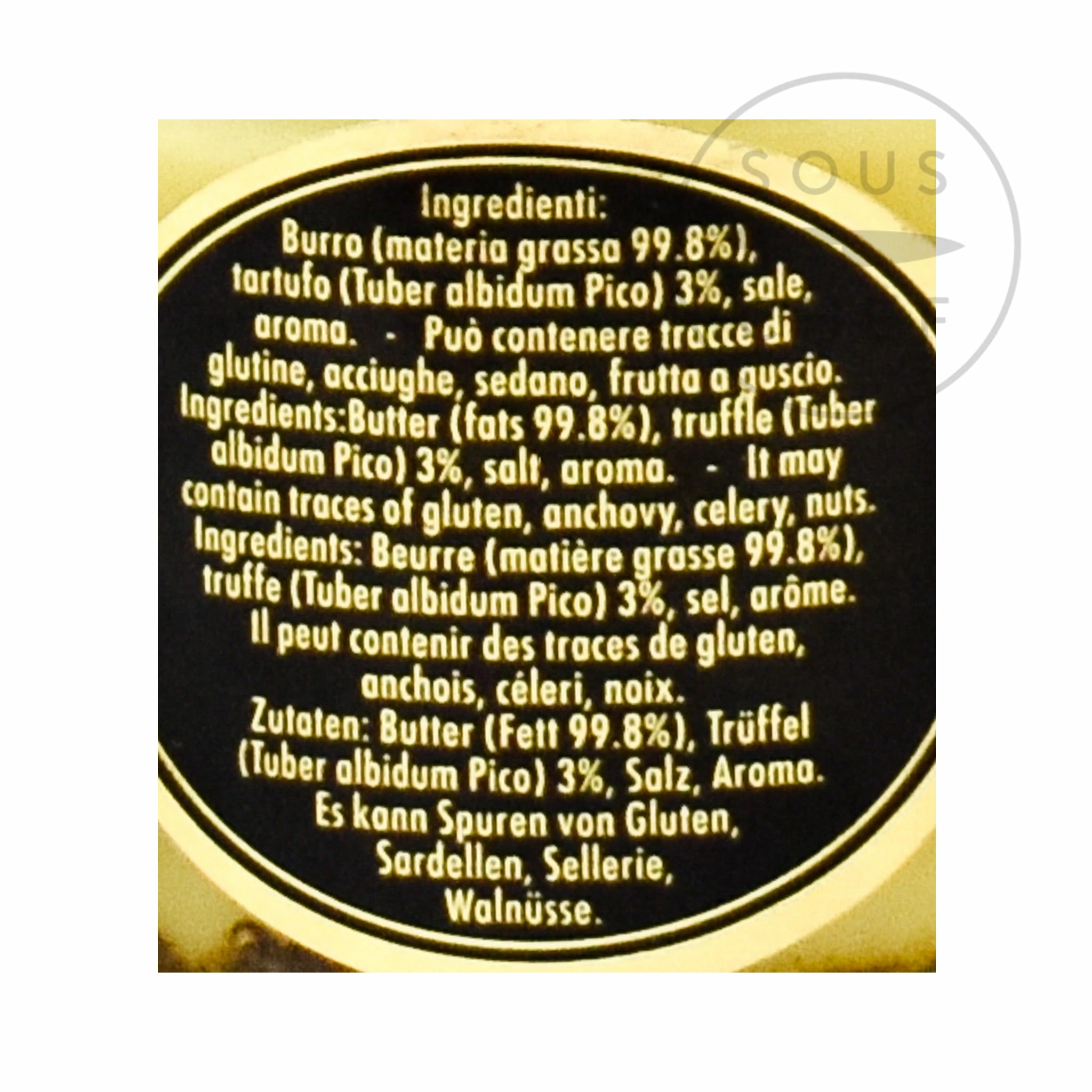 Marini Azzolini Truffle Butter 80g Ingredients 4 Marini Azzolini Truffle Butter 80g Ingredients