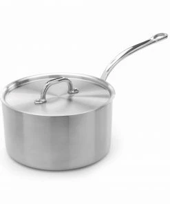 Samuel Groves Stainless Steel Saucepan With Copper Core & Lid Cookware 9 Samuel Groves Stainless Steel Saucepan With Copper Core & Lid Cookware