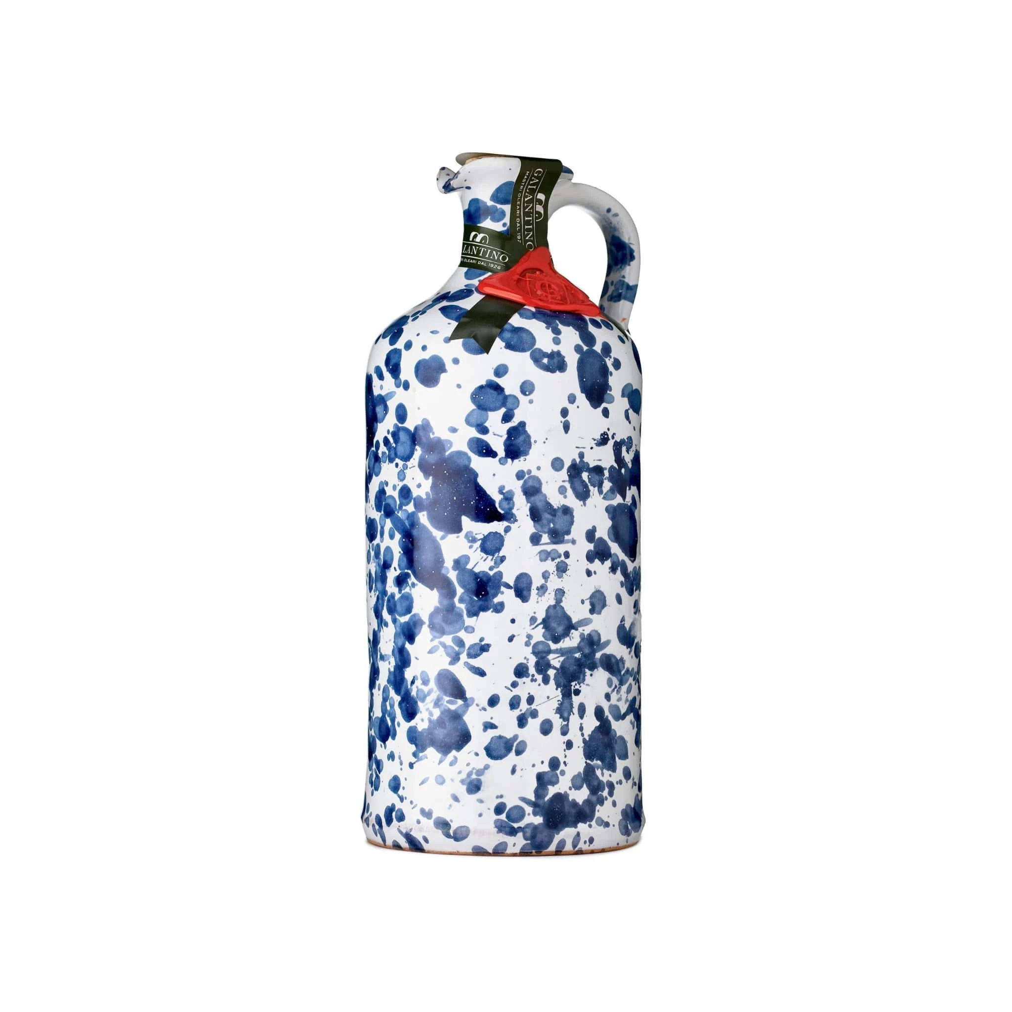 Galantino Puglian Extra Virgin Olive Oil In Blue Splatter Ceramic Bottle 500ml Ingredients 3 Galantino Puglian Extra Virgin Olive Oil In Blue Splatter Ceramic Bottle 500ml Ingredients