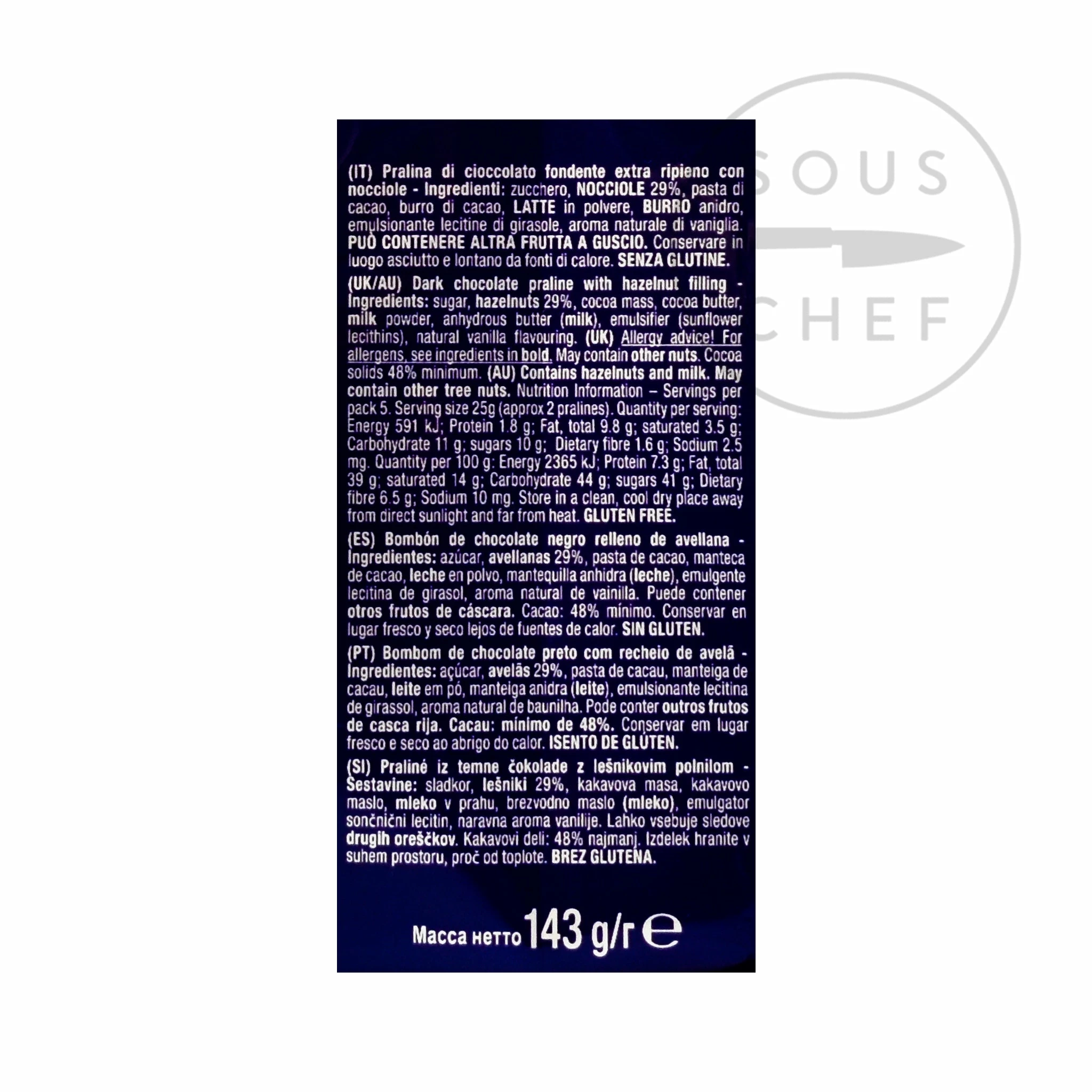 Baci Perugina Dark Chocolate Kisses Bag 125g 4 Baci Perugina Dark Chocolate Kisses Bag 125g