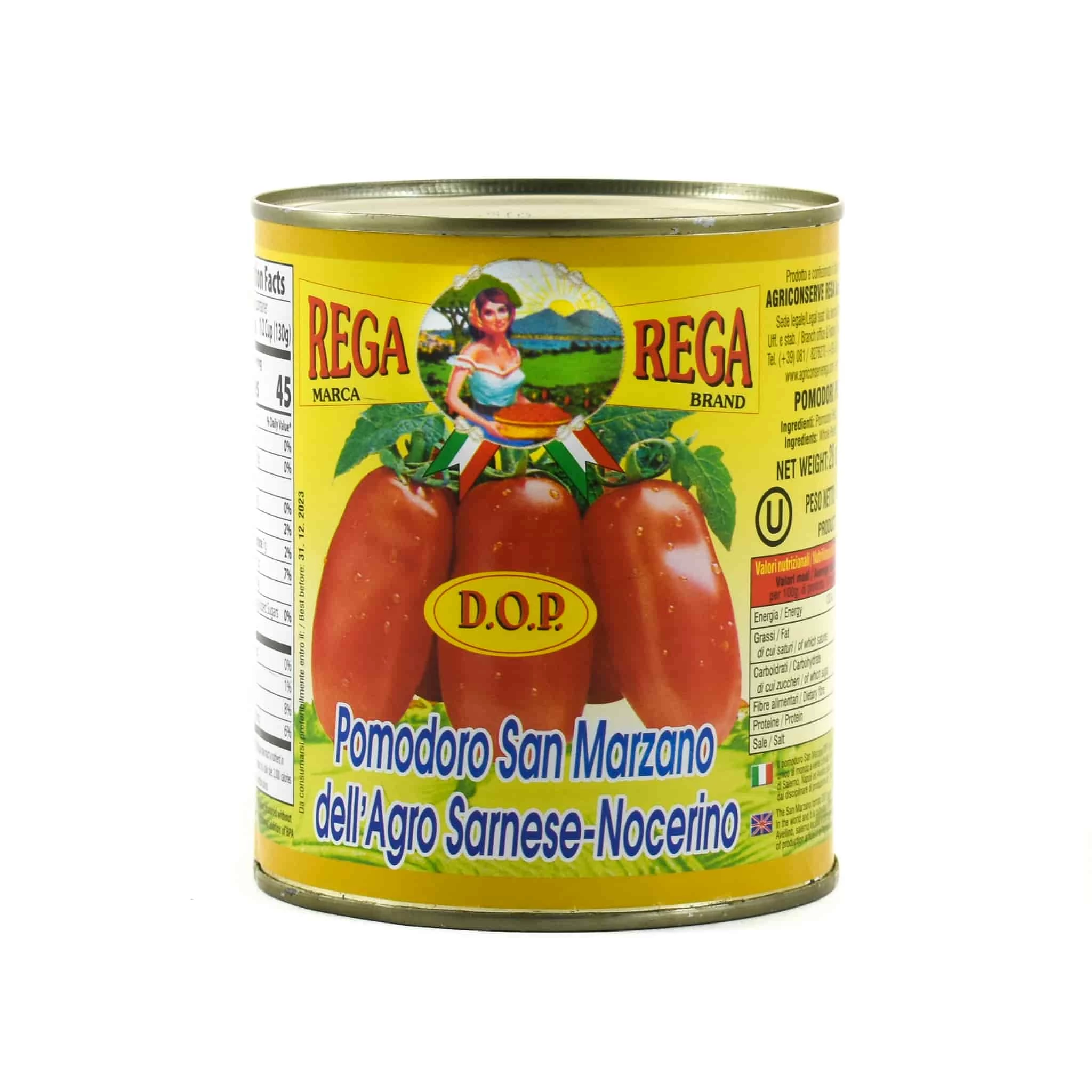 Rega DOP San Marzano Tomatoes Ingredients 5 Rega DOP San Marzano Tomatoes Ingredients