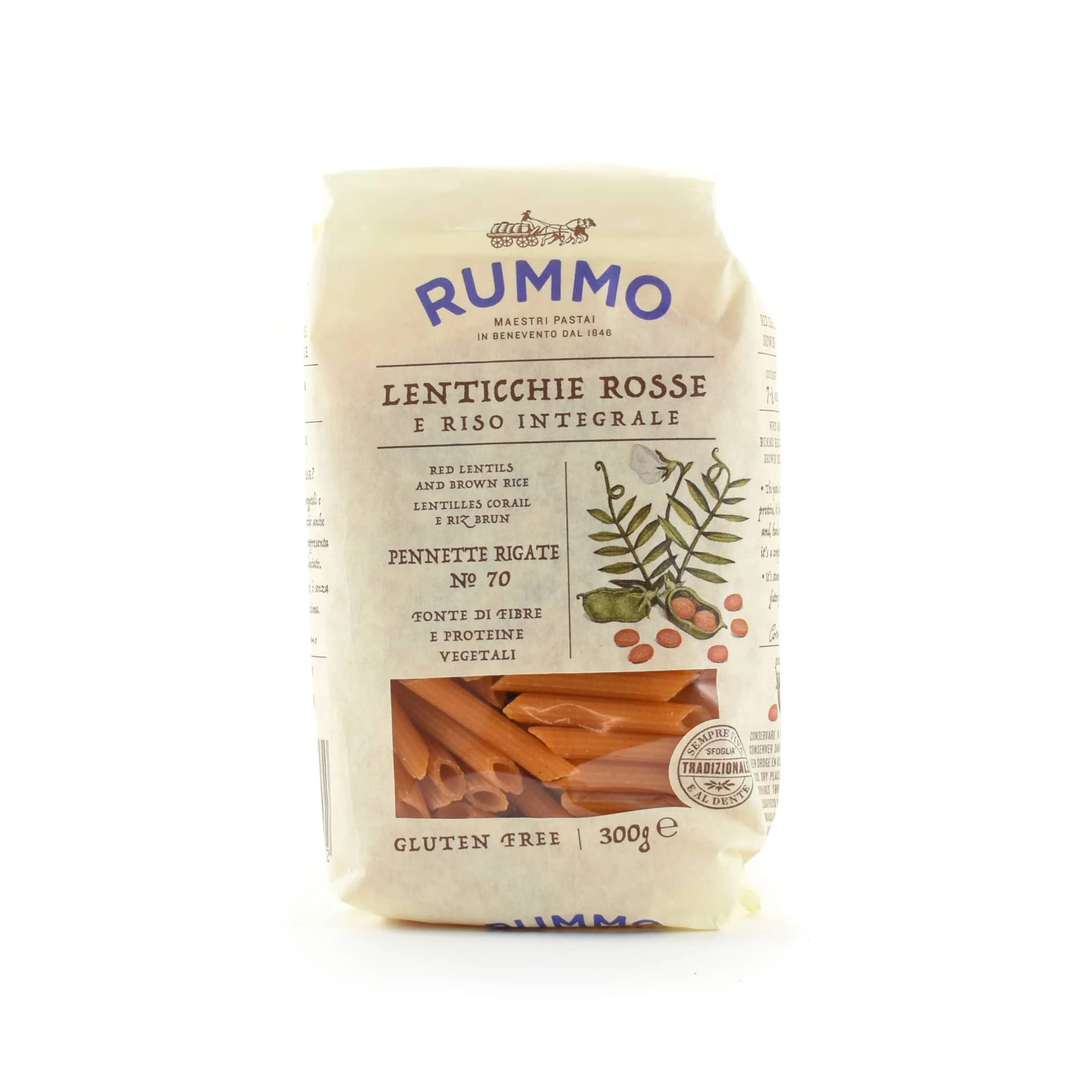 Rummo Gluten Free Lentil Pennette Rigate 300g 3 Rummo Gluten Free Lentil Pennette Rigate 300g