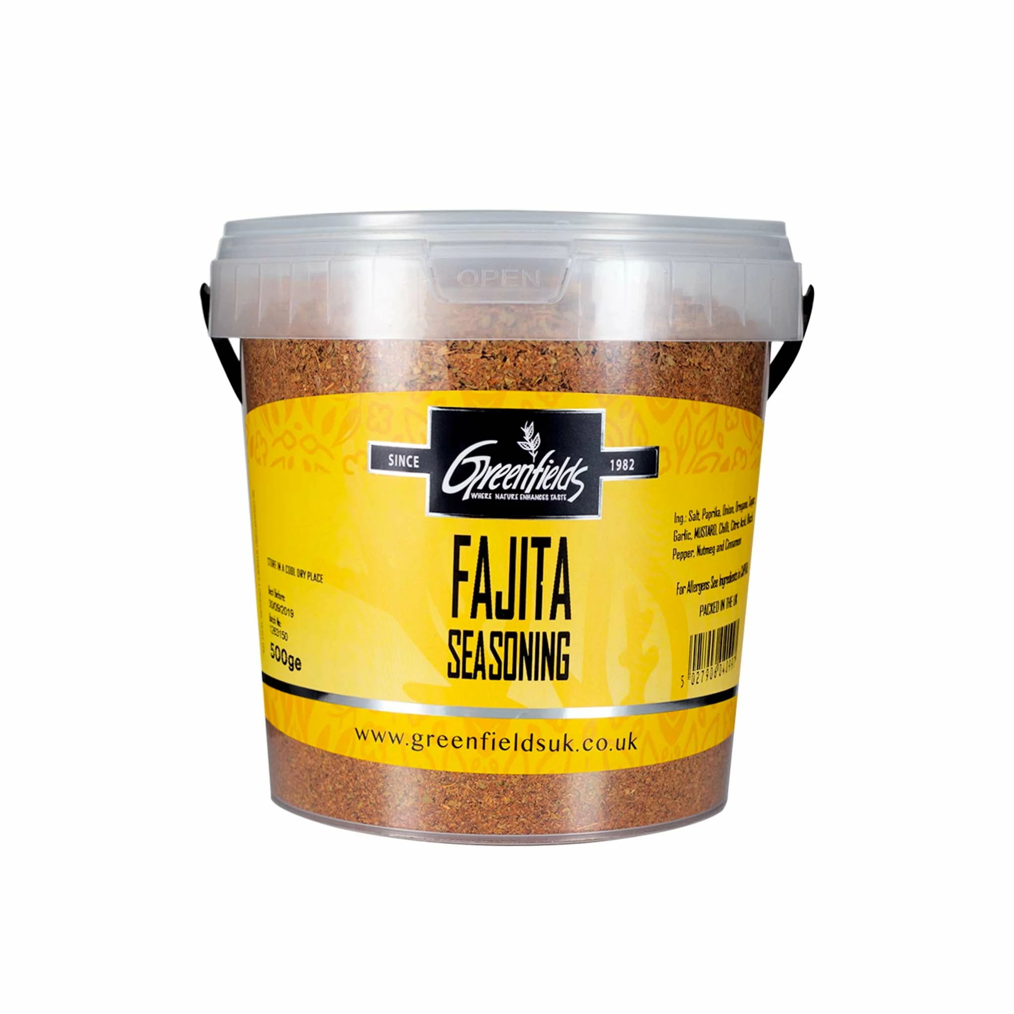 Greenfields Ingredients Fajita Seasoning Catering Size 3 Greenfields Ingredients Fajita Seasoning Catering Size
