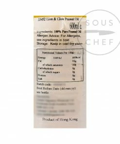 Lion Peanut Oil 600ml Ingredients