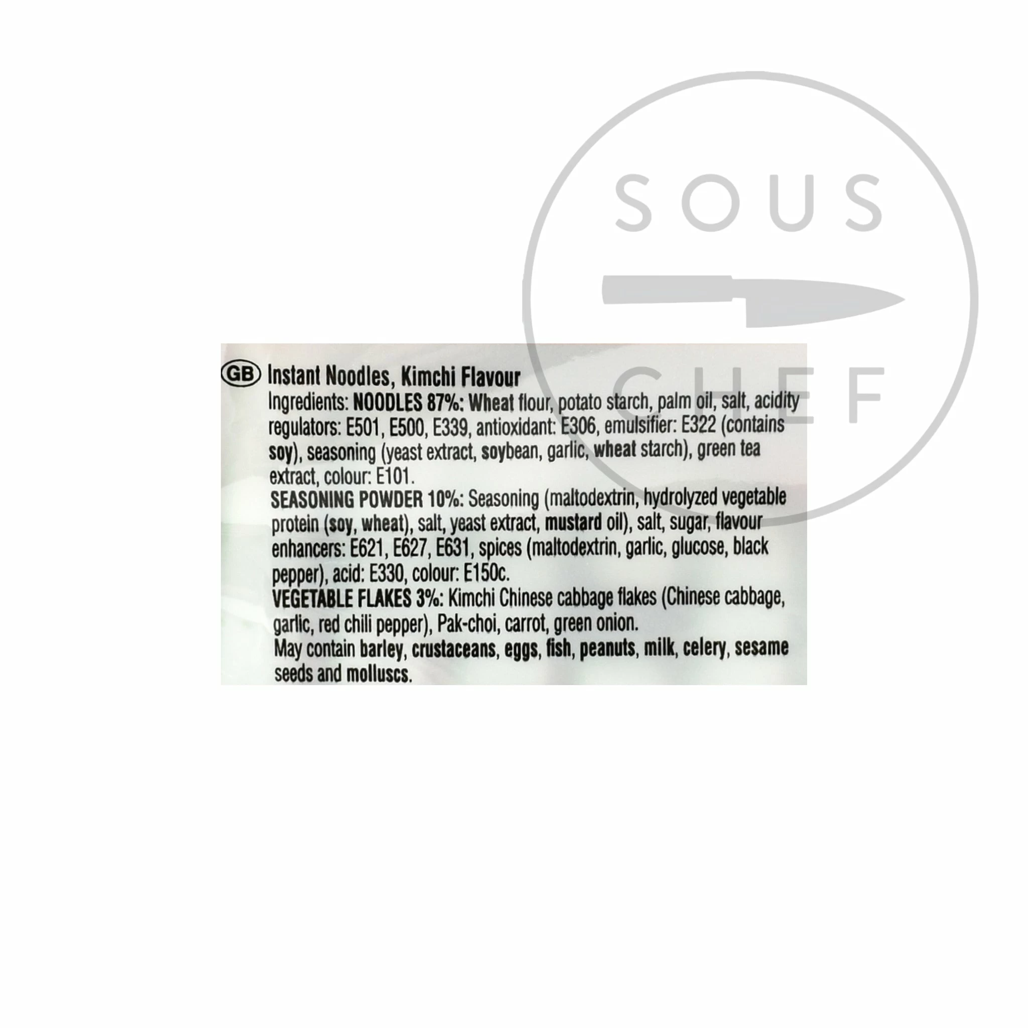 Nongshim Kimchi Ramyun 5x120g Ingredients 5 Nongshim Kimchi Ramyun 5x120g Ingredients