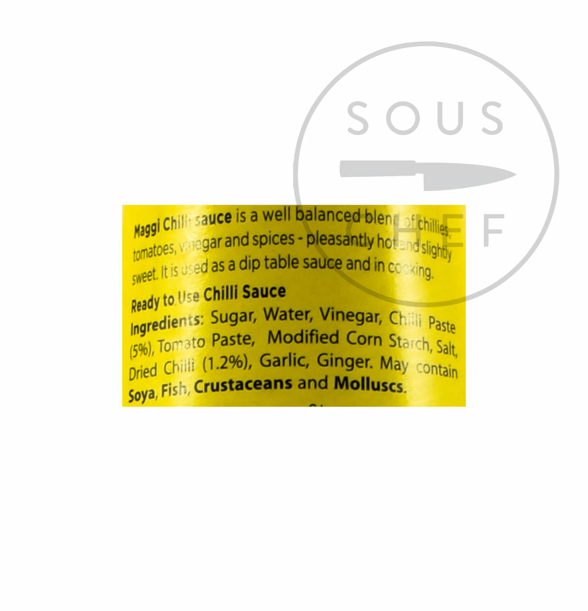 MAGGI Chilli Sauce 305g Ingredients 4 MAGGI Chilli Sauce 305g Ingredients