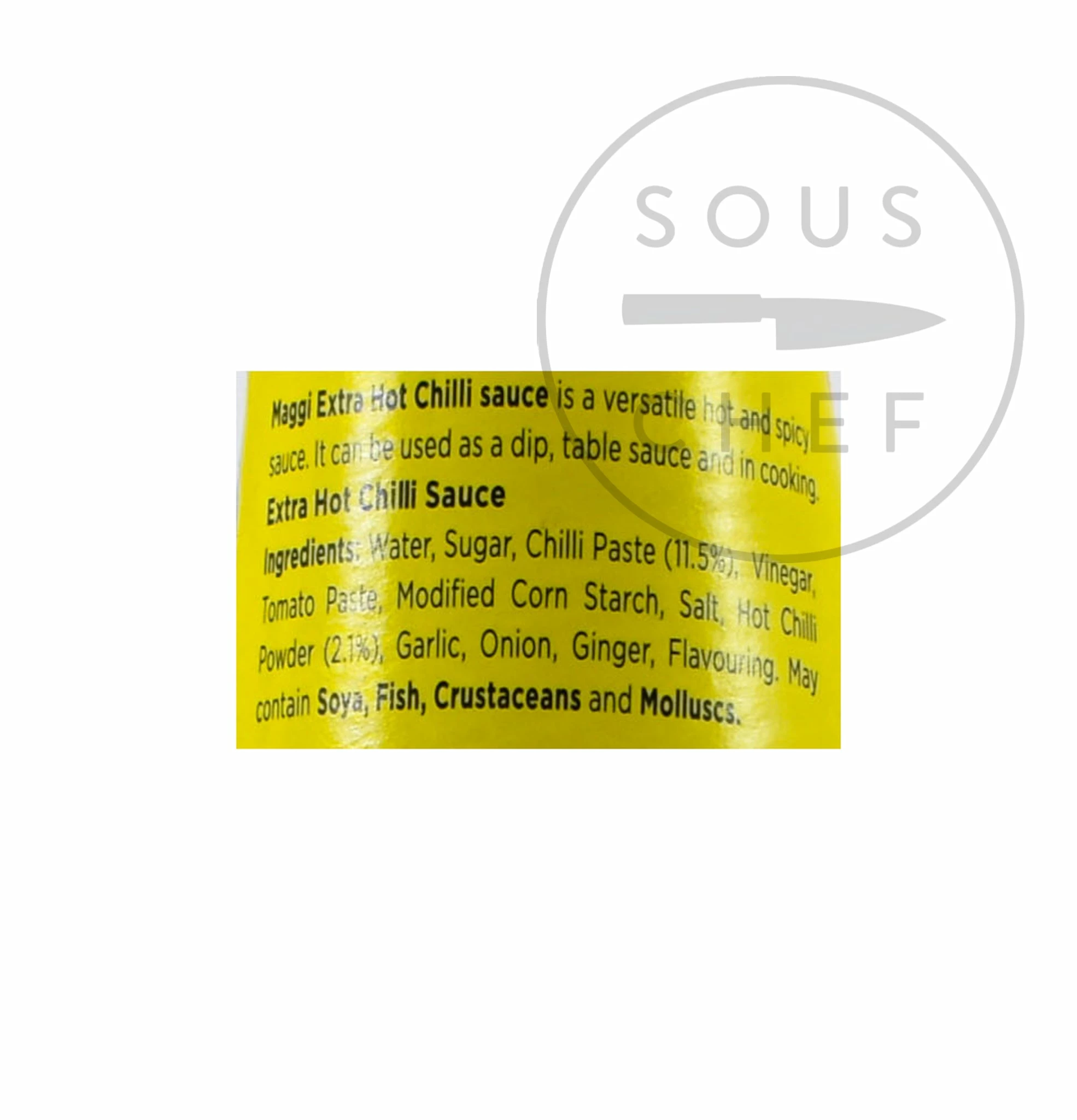 MAGGI Extra Hot Chilli Sauce 320g Ingredients 4 MAGGI Extra Hot Chilli Sauce 320g Ingredients
