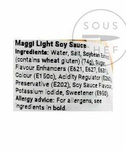 MAGGI Light Soy Sauce Nuoc Tuong Dau Nanh 700ml Ingredients