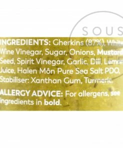 Ingredients Halen Môn Gherkin Relish 270g