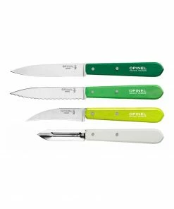 Opinel Kitchen Essentials 4 Knife Set - Greens
