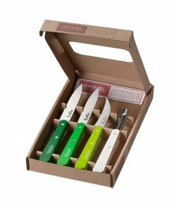 Opinel Kitchen Essentials 4 Knife Set - Greens