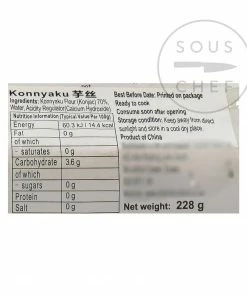 Chinese Ingredients Pasta, Rice & Noodles Shirataki Konnyaku Noodle Nests - Knot Yam Noodle 228g Drained