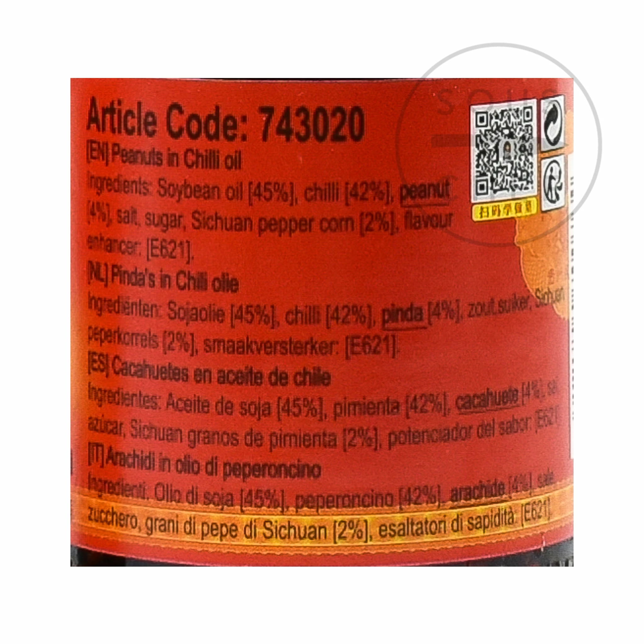 LGM Chilli Oil - With Peanuts 275g Ingredients 7 LGM Chilli Oil - With Peanuts 275g Ingredients