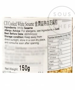 CJI Toasted White Sesame Seeds 150g 7 CJI Toasted White Sesame Seeds 150g