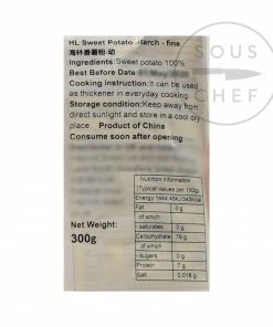 HL Ingredients Pure Sweet Potato Starch 300g