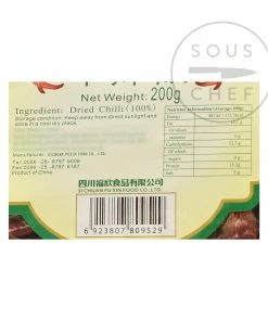 Sichuan Gao Fu Ji Food Co Sichuan Long Dried Chilli 200g Ingredients