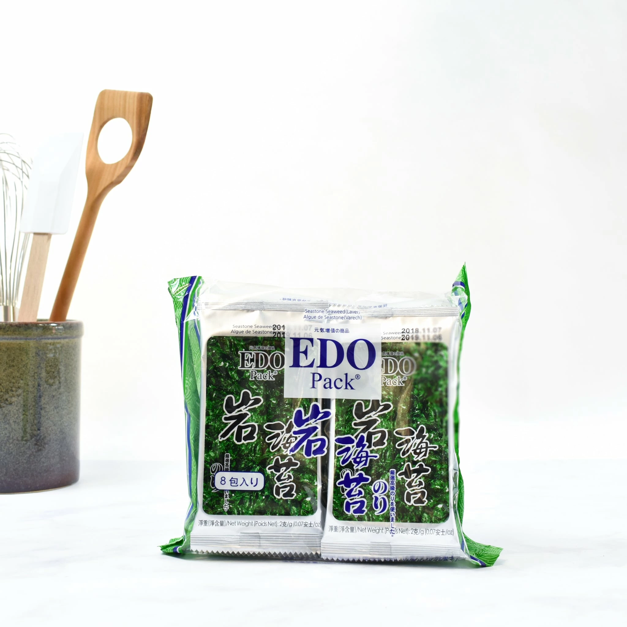 EDO Seaweed & Squid Ink Seasoned Seaweed Snack Pack 20g 5 EDO Seaweed & Squid Ink Seasoned Seaweed Snack Pack 20g