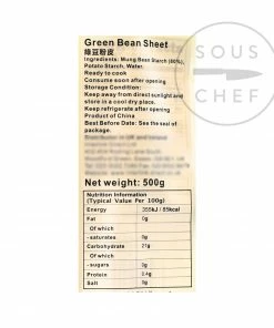 SG Mung Bean Starch Sheets 500g