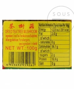 ZF Ingredients Dried Tea Tree Mushroom 100g