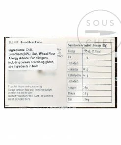 FSG Ingredients Sichuan Pixian Chilli Bean Paste - No MSG 12 FSG Ingredients Sichuan Pixian Chilli Bean Paste - No MSG