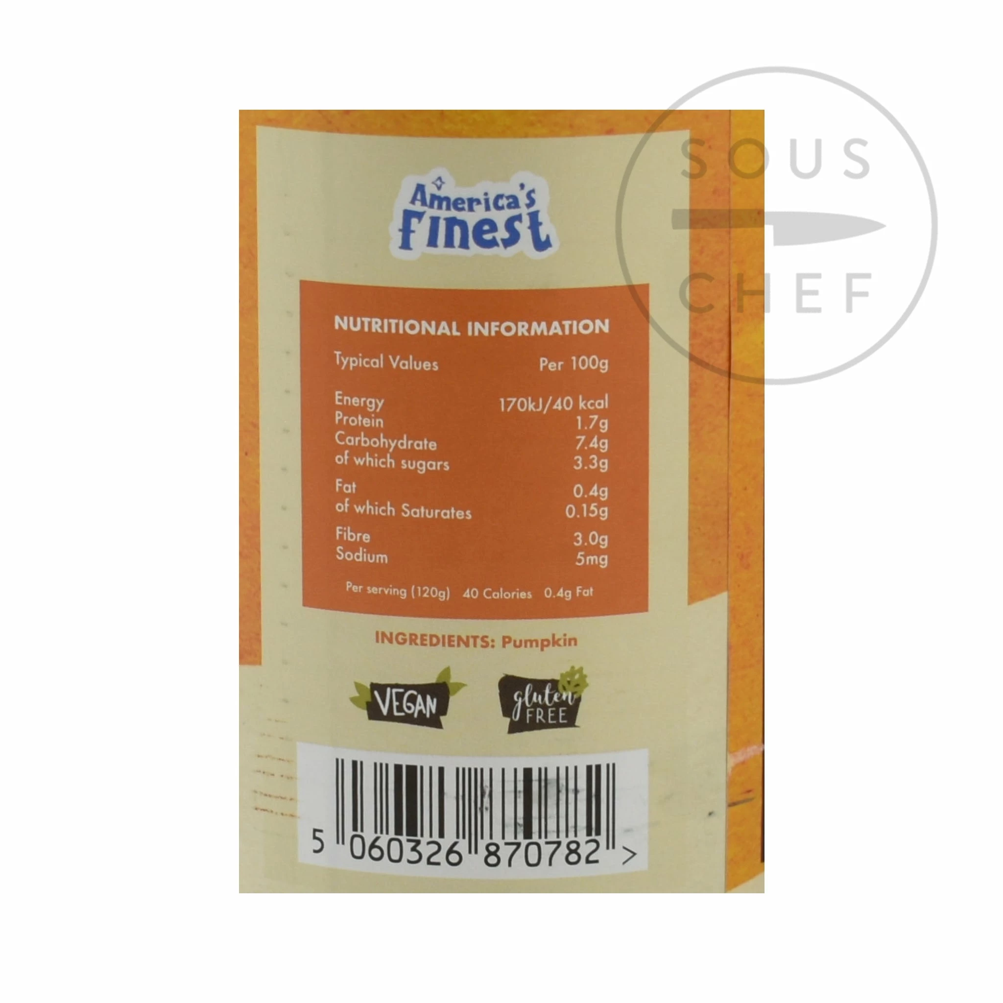America’s Finest Ingredients Pumpkin Puree 425g 4 America’s Finest Ingredients Pumpkin Puree 425g
