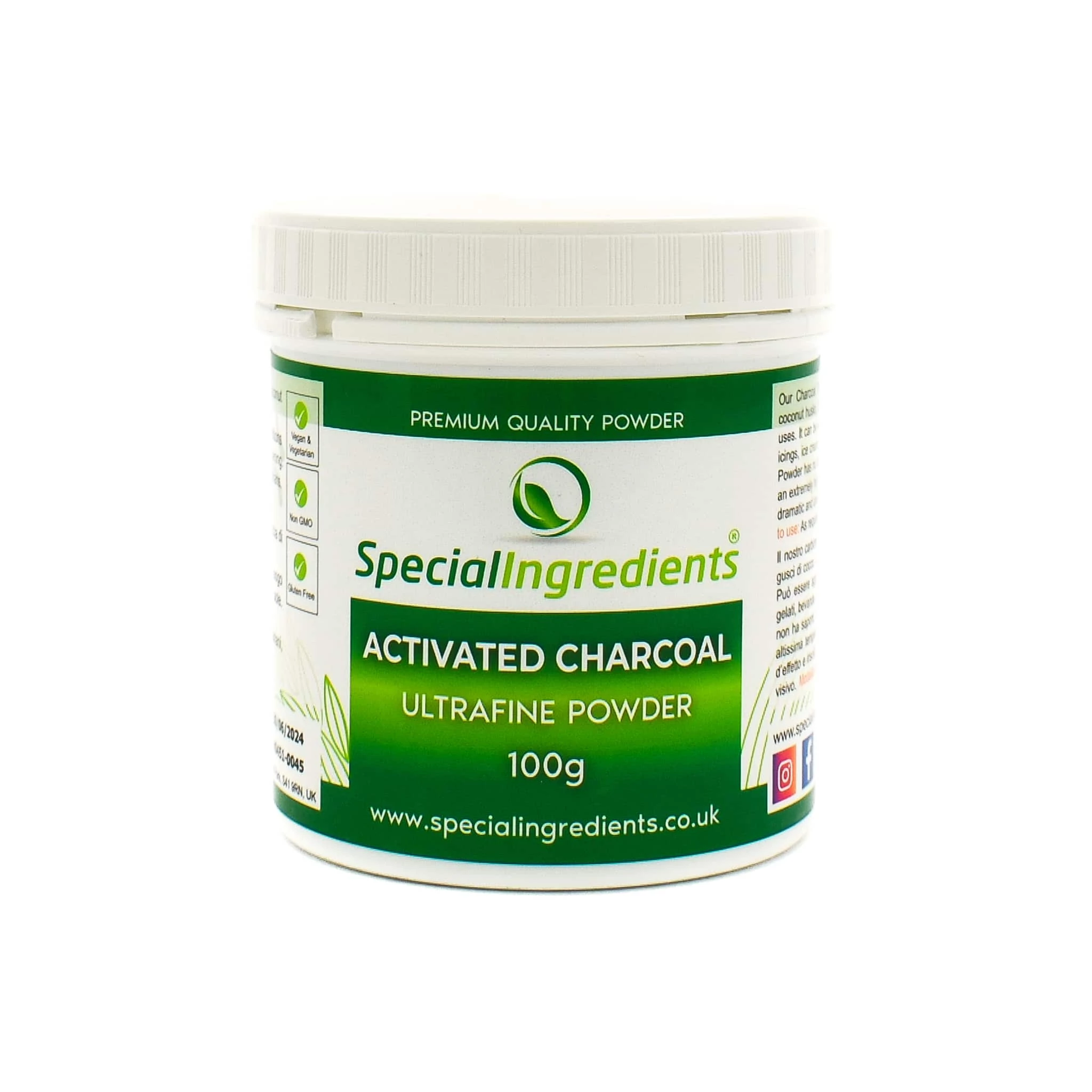 Special Ingredients Activated Charcoal Powder 100g 3 Special Ingredients Activated Charcoal Powder 100g