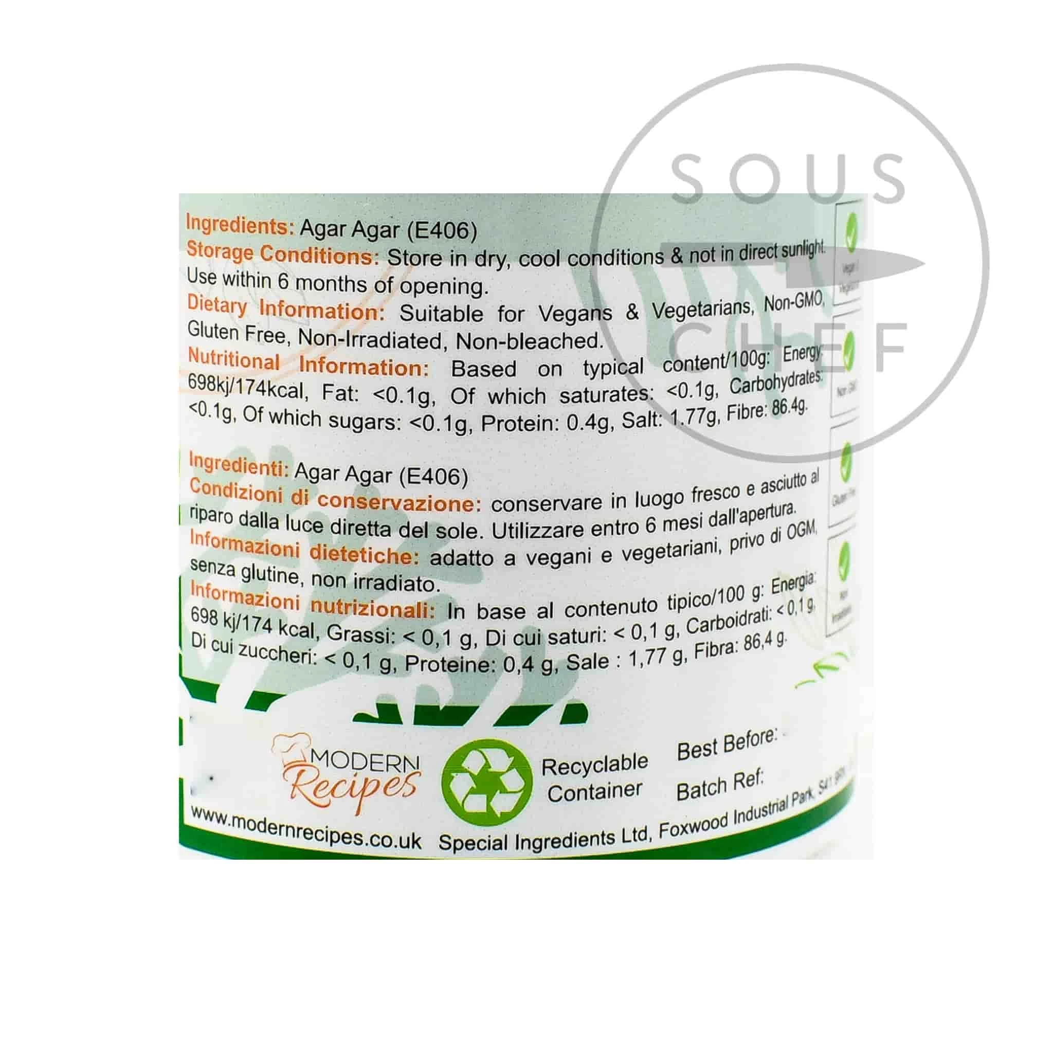 Special Ingredients Ingredients Agar Agar 100g 4 Special Ingredients Ingredients Agar Agar 100g