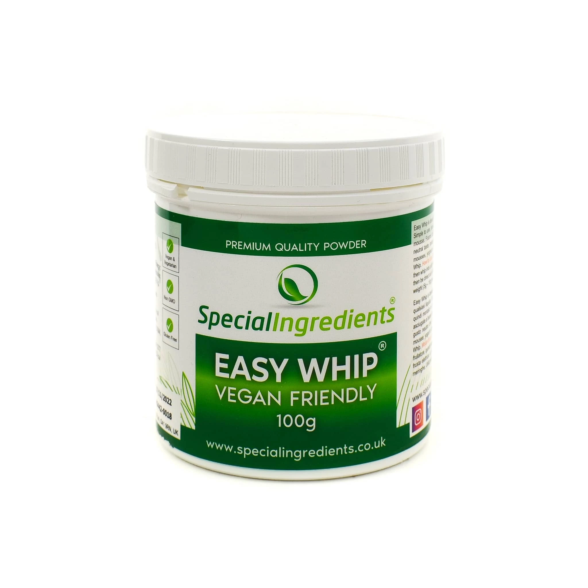 Special Ingredients Easy Whip 100g Ingredients 3 Special Ingredients Easy Whip 100g Ingredients