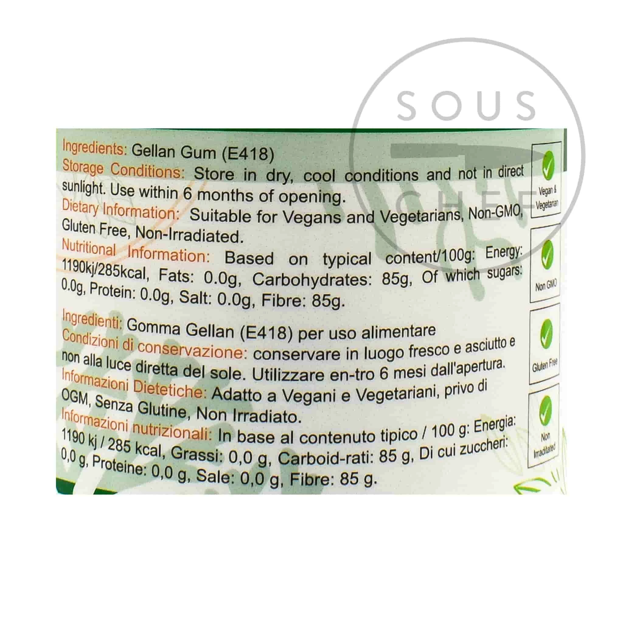 Special Ingredients Low Acyl Gellan Gum F 100g 4 Special Ingredients Low Acyl Gellan Gum F 100g