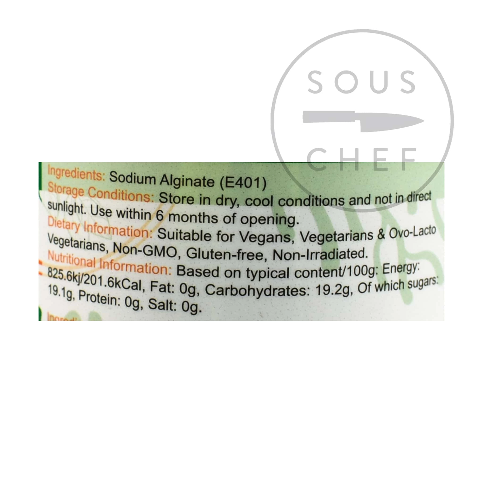 Special Ingredients Sodium Alginate 100g 4 Special Ingredients Sodium Alginate 100g