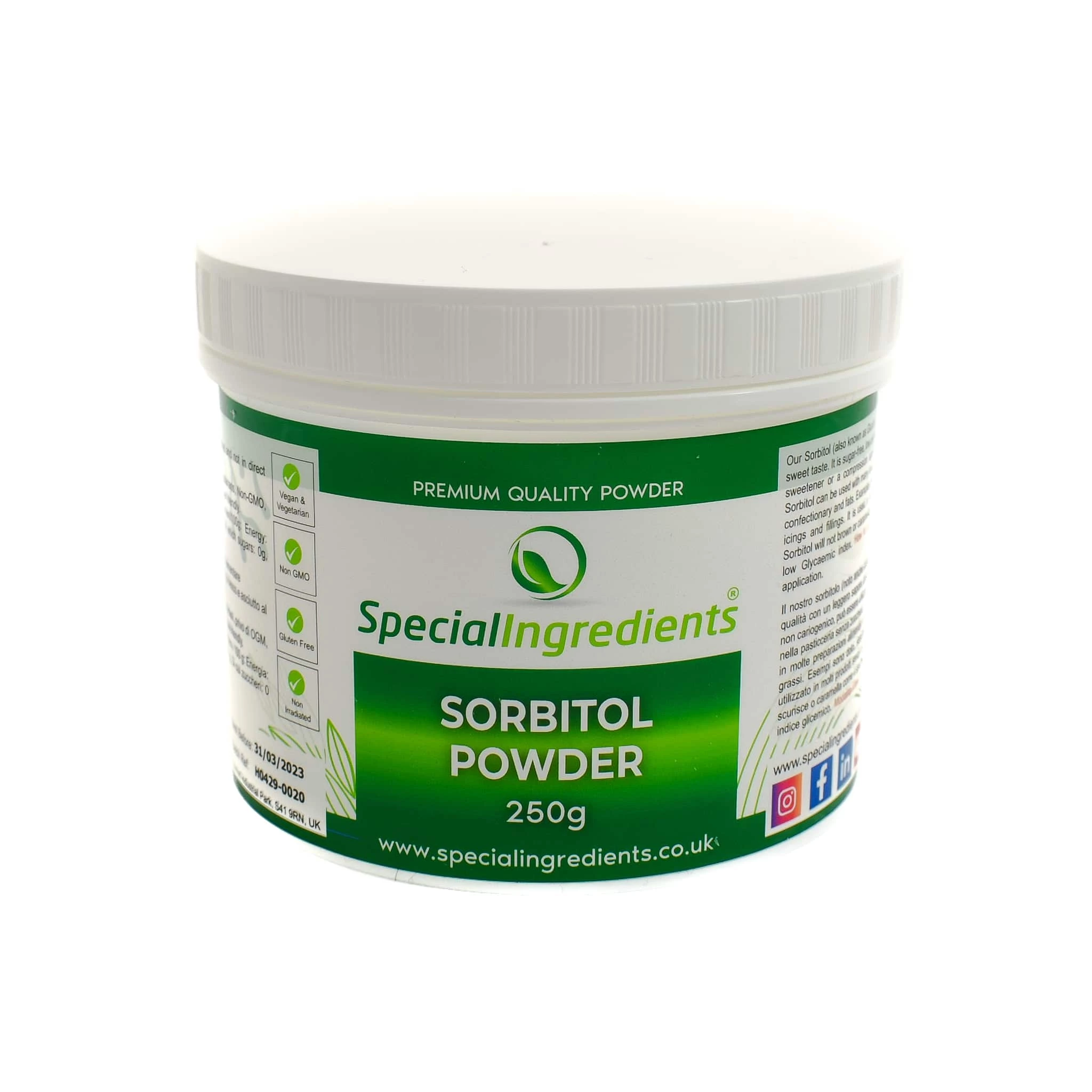 Special Ingredients Ingredients Sorbitol Powder 250g 3 Special Ingredients Ingredients Sorbitol Powder 250g