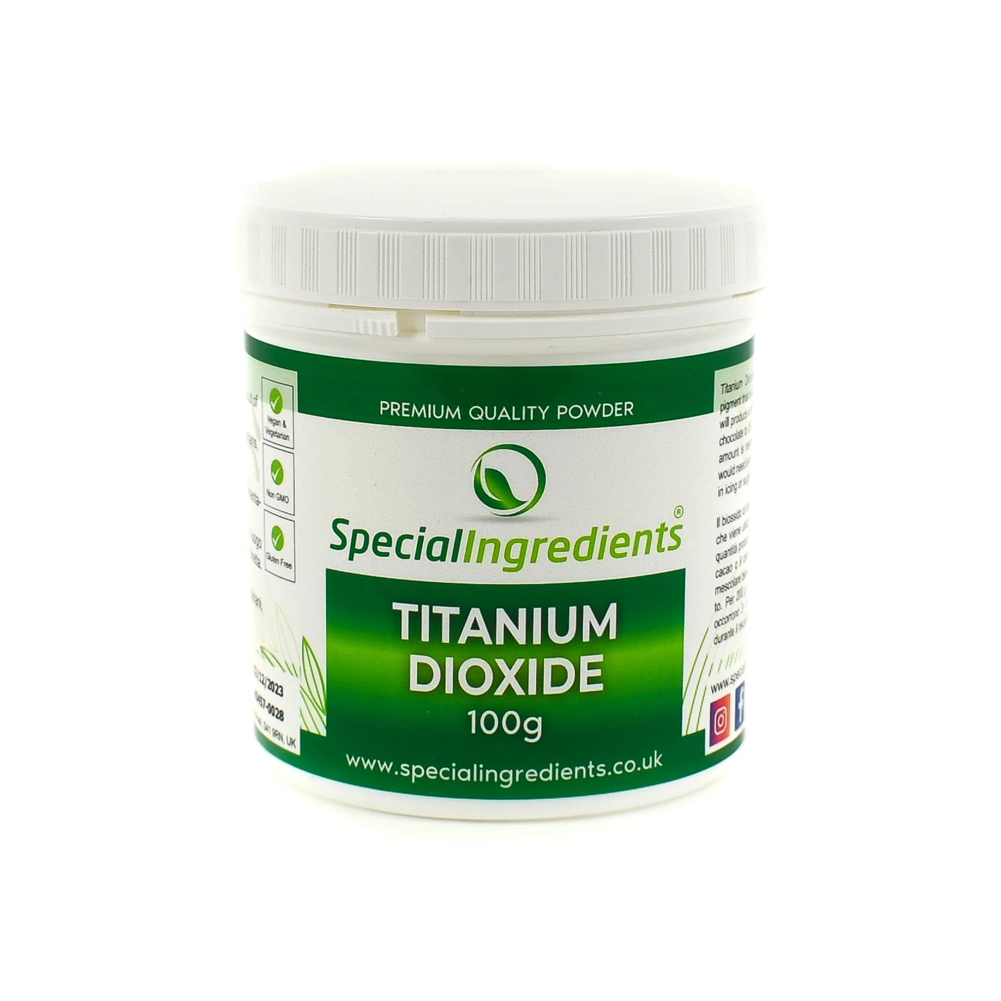 Special Ingredients Ingredients Titanium Dioxide 100g 3 Special Ingredients Ingredients Titanium Dioxide 100g